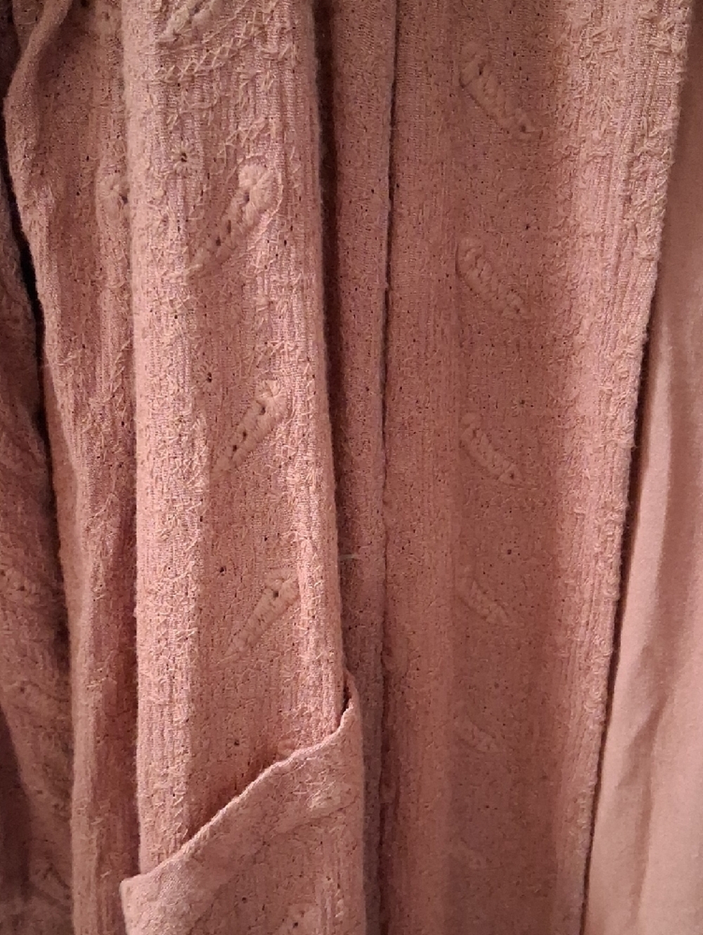 BB Dakota Dusty Rose Open-Front Long Duster - Picture 5 of 6